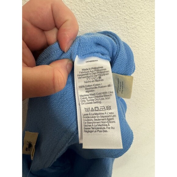 Madewell XS Cutout Knot Front Cropped Tank Top Oasis Blue Sweetheart Neckline - Picture 10 of 11